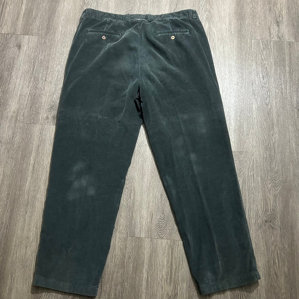 Tommy Bahama Corduroy Pants 42x32‎ Green Relaxed Fit Cotton Tencel Blend